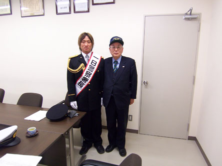 埼玉西武 平尾が1日署長